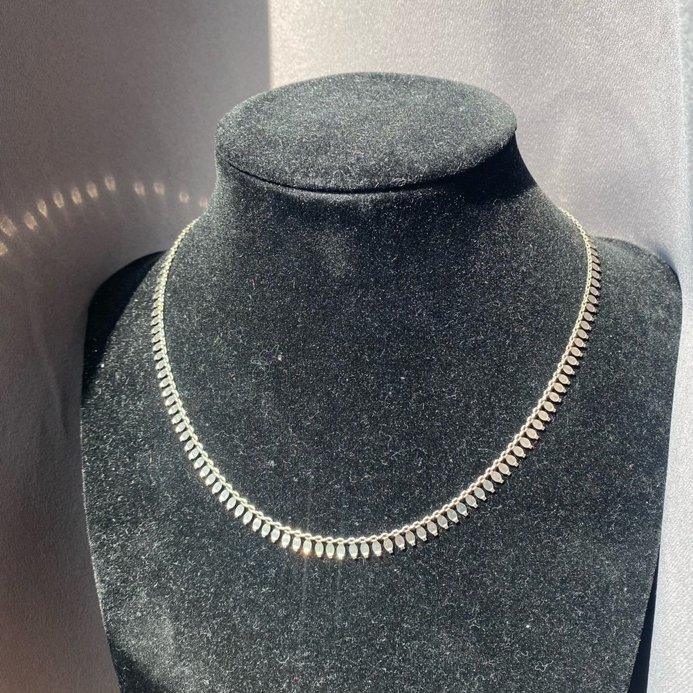 Elegant Silver Necklace Made In italy